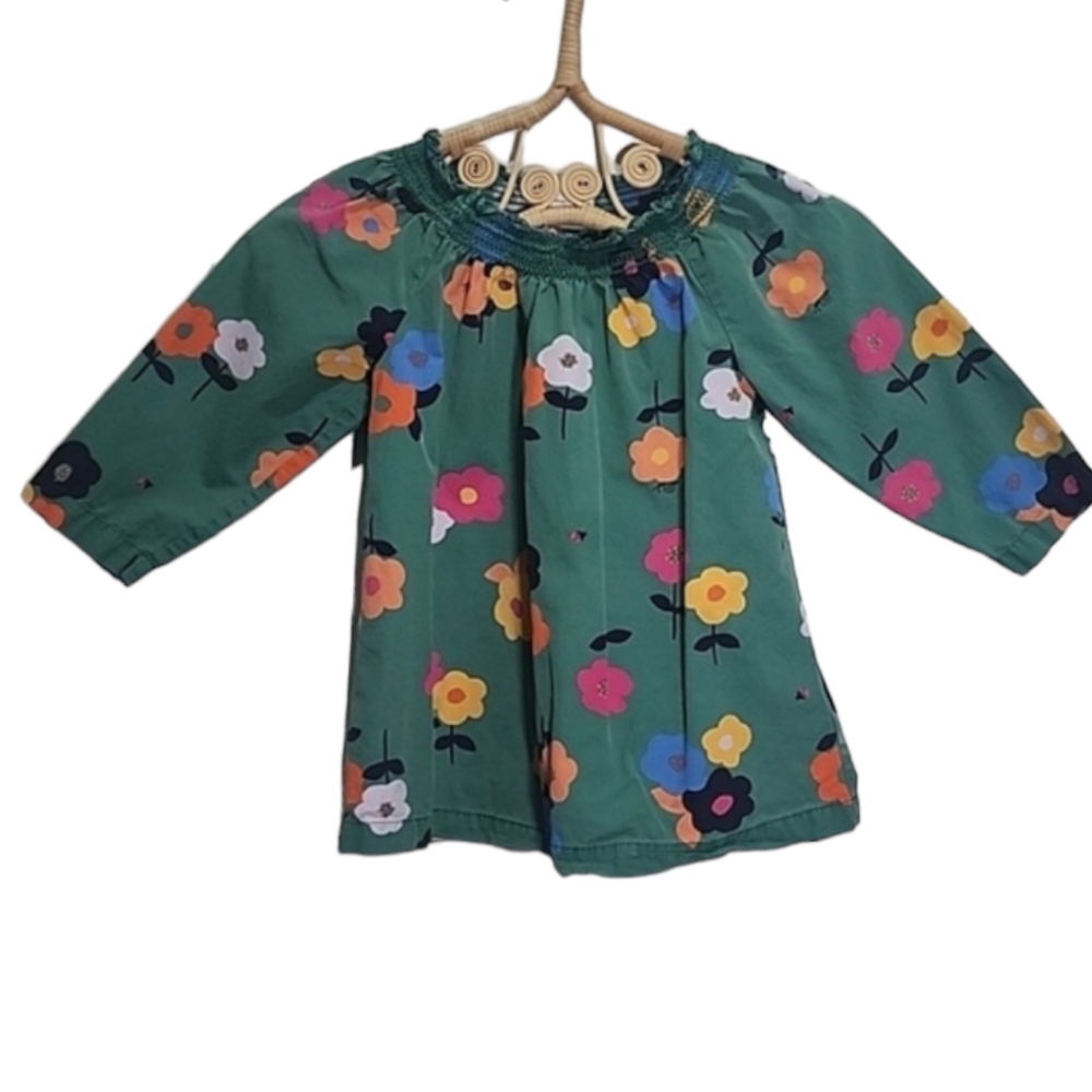 Hanna Anderson floral top girls size 8